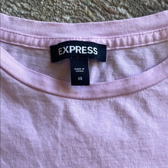 Express Pink Puff Sleeve Blouse - Picture 5 of 6